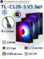 Корпусный вентилятор для ПК Thermalright TL-C12B-S V3 3шт. Черный, 120 мм, ARGB