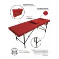 Массажный стол, кушетка косметолога, с вырезом для лица, 180х60 Красный