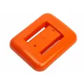 Груз поясной дайвгруз 1 кг, пластикатное покрытие, анатомический, оранжевый