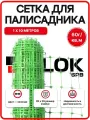 Сетка пластиковая 1х10м 20х20мм зеленая 60 гр/м2, заборная, для палисадника 4620214454053