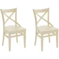 Комплект стульев Аврора Соло венский жесткий, Слоновая кость/тон 10, 2шт