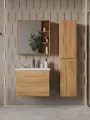 Тумба подвесная без раковины Vannika Vastra 70 для ванной комнаты, дуб вотан