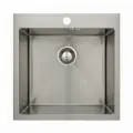 Мойка Seaman Eco Marino SMB-5151S, матовая нержавеющая сталь, квадратная, толщина 1,2 мм, накладная