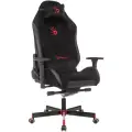 Кресло игровое A4Tech Bloody GC-450, черно/красный текстиль/эко. кожа крестовина на колесиках