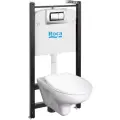 Комплект 4 в 1 Roca Mateo 893100010 подвесной унитаз / инсталляция / кнопка