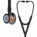 Стетоскоп Littmann Cardiology IV, черная трубка, радужная акустическая головка, дымчатый ствол (6240)