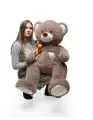Мягкая игрушкаI Love You большой плюшевый медведь 110 см кофейного цвета премиум ,7-25 лет