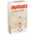 Подгузники Huggies Elite Soft №72, для мальчиков, девочек, 5-9 кг, 72 шт.