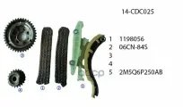 Комплект ГРМ (без натяжителя) United Motors арт. 14-CDC025