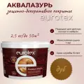 Аквалазурь EUROTEX защитно-декоративное покрытие для дерева, Дуб 2,5кг