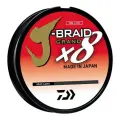 Плетеный шнур Daiwa J-Braid Grandx8, 0.10 мм, 7.0 кг, 135 м, светло-серый