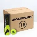Мячи для большого тенниса AMA SPORT. Коробка 72 мяча (18 банок по 4 мяча в банке)