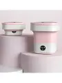 Мини стиральная машина, портативная, складная, 12 л, 3 режима работы Розовая