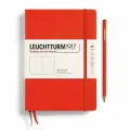 Блокнот Leuchtturm1917 Classic A5 (14.5x21см.) 80г/м2 - 251 стр. без линовки твердая обложка Лобстер