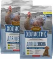 Деревенские лакомства холистик премьер для щенков с курицей и рисом (7 + 7 кг)