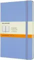 Moleskine QP060B42 Блокнот moleskine classic, large 130х210 мм, линейка, твердая обложка, голубая гортензия