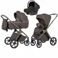 Коляска Carrello Vector 3в1, 0-3 года, с автолюлькой, люлька и прогулочный блок, цвет Coffee Beige