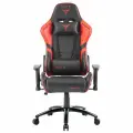 Игровое кресло компьютерное ZONE 51 CLUBPOINT Black-Red, черный/красный, искусственная кожа