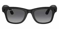 Экшн-очки с камерой Ray Ban WAYFARER Matte Black/Polar Gradient Graphite Size S50(черный мат/графитовый градиент) RW4006