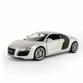 Welly Машинка металлическая 1:24 Audi R8 Coupe, серебристая, 22493W