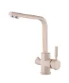 Смеситель для кухни с подключением под фильтр Ganzer GZ16034-B светло-бежевый