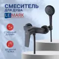 Смеситель Lemark Bronx LM3703BL для душа, черный