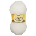Пряжа ADELIA LEDA 99% акрил, 1% люрекс 5 шт. х 100 г 340 м +- 8 м №210 белый