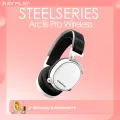 Беспроводная компьютерная гарнитура SteelSeries Arctis Pro Wireless, black/white