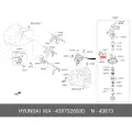 Скоба опоры КПП Hyundai Kia 4387326000