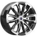 Литой колесный диск K&K Меконг 7.5x18/6x139.7 D106.1 ET25 Алмаз черный