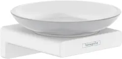 Мыльница Hansgrohe AddStoris 41746700 настенная, стеклянная