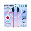 Булавы резиновые Chacott 41 см коралл-черный цвет 150