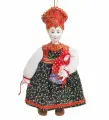 Кукла подвесная Крестьянская девочка A2186731 РусКукла, Фарфор, текстиль
