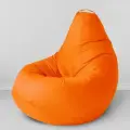 Мир Пуффов Кресло-мешок «Груша» Оранжевый(Тыквенный) , с ручкой для переноски, размер- XXXL