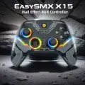EasySMX X15 Беспроводный ПК Геймпад, Bluetooth Джойстик Контроллер для ПК Windows, Nintendo Switch, Android / iOS, RGB,