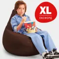 Кресло-мешок Bean Joy, пуфик мешок, бескаркасное кресло, размер ХL, оксфорд, шоколад