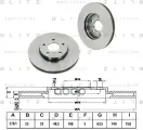 Диск тормозной передний вентилируемый FORD Focus/C-Max 04->VOLVO S40/V50 04-> BLITZ BS0203 FORD Focus/C-Max 04->VOLVO S40/V50.