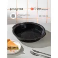 Круглая форма из углеродистой стали для запекания Pragma Rangl 28x26x4,4 см, чёрная