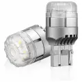 Светодиодная автомобильная LED лампа Novsight цоколь T20 (7443, W21/5W) двухконтактная. Цвет свечения: красный (2 шт)