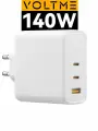 Зарядное устройство VOLTME Revo 140 CCA GaN, 140 W, блок питания USB Type C, быстрая зарядка для телефона iPhone Samsung, адаптер белый Online Box