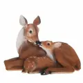 Фигура садовая Олениха с олененком, 39х20х25 см KSMR-123473/F335
