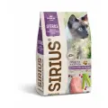 Корм Sirius сухой для стерилизованных кошек, индейка и курица, 10кг