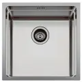 Мойка кухонная Seaman Eco Roma SMR-4444AK. A металлическая, прямоугольная, 44x44, мойка для кухни, встраиваемая снизу, врезные