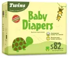 Детские Подгузники Twins, S, 4-9 кг, 82 шт