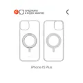 Чехол COMMO Чехол COMMO Hoop, для Apple iPhone 15 Plus, с держателем-кольцом, white