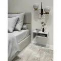 Тумба прикроватная, в прихожую подвесная, 23х25х41см, белый