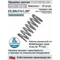 Пружина сжатия 1086-0779, L 23,50 мм; d 1,20 мм; D 11 мм ГОСТ 18793-80 (комплект 10 штук)