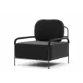 Кресло Novelti Gufo LUX Connect 99 (67х72х65 см) NoveltiRus, велюр, черный, 18 кг