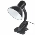 Светильник настольный Е27 GLANZEN DL-0001-40-C-black на прищепке черный