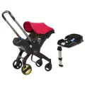Коляска автокресло детское Doona + группа 0+ (до 13 кг) с базой Isofix, flame red